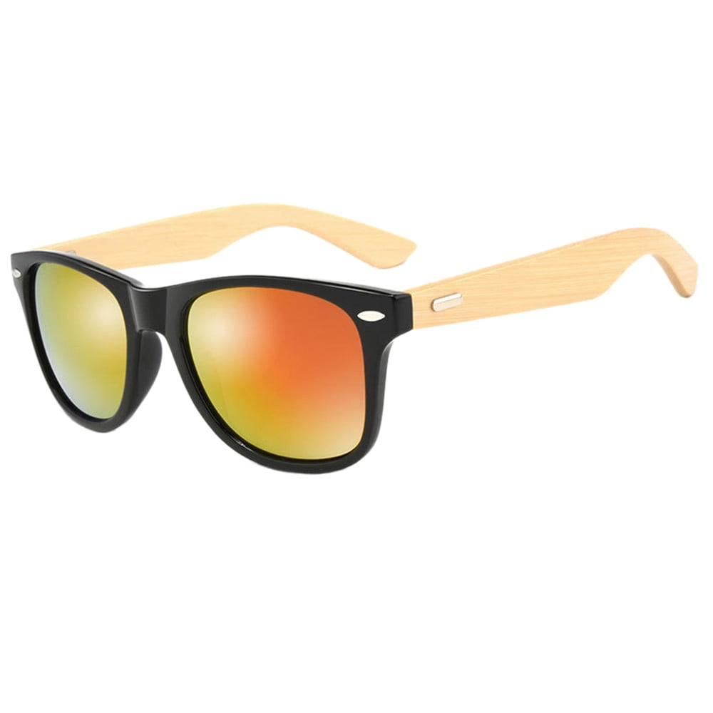 Bamboo Sunglasses UV400 Wooden Wood Mens Womens Retro Vintage Summer Glasses Box 