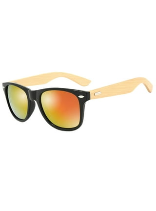 GM Natural Bamboo Wooden Sunglasses Handmade Polarized Glasses Mirror  Coating Lenses Eyewear With Gift Box