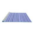thumbnail image 2 of Ahgly Company Machine Washable Indoor Rectangle Oriental Blue Modern Area Rugs, 6' x 9', 2 of 4