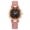 Pink, variant on Unisex Glow Frosted Leather Strap Watch with Starry Sky Roman Numeral Dial, Fashion Casual Quartz Wristwatch for Men Women, Black Faux Leather Band Wrist Watch - Black