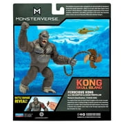 MonsterVerse 6” Ferocious Skull Island Kong Figure with Battle Damage, Helicopter and Propeller Accessory