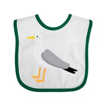 Inktastic Funny Seagull Bird Boys or Girls Baby Bib