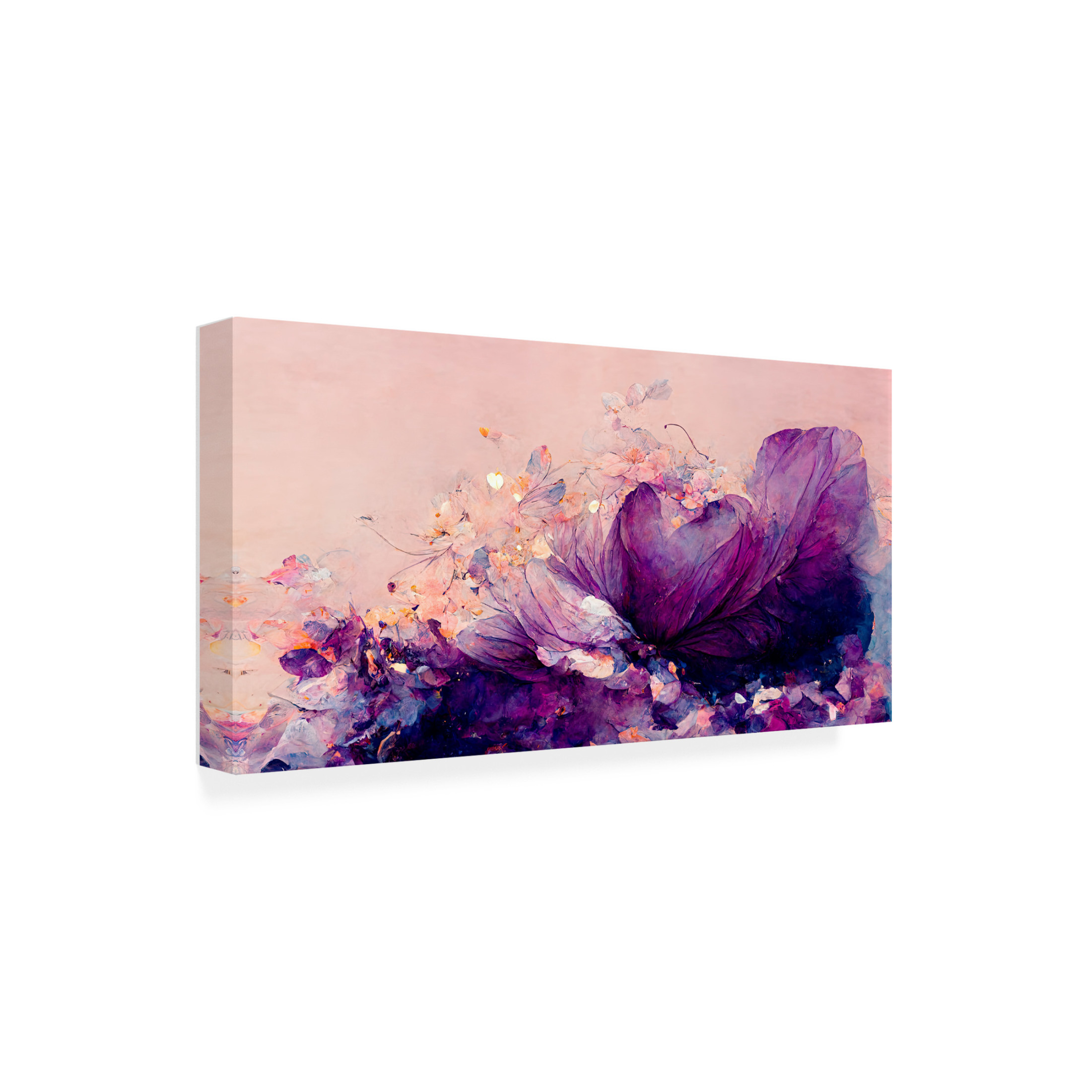 Trademark Fine Art Treechild Purple Wild Flowers Canvas Wall Art