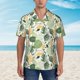 thumbnail image 2 of Fotbe Hawaiian Style Camisa Hawaiana para Hombre Unisex – Camisa Casual de Verano con Botones de Manga Corta de Algodón y Lino,Medium, 2 of 7