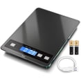 thumbnail image 1 of Báscula de Cocina Digital hito para Alimentos 15 kg Recargable Negra, 1 of 7