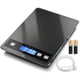 thumbnail image 1 of Báscula de Cocina Digital hito para Alimentos 15 kg Recargable Negra, 1 of 7