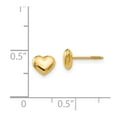 thumbnail image 3 of 14K Yellow Gold Earring Button Women'S 6 mm Madi K Sm. Puffed Heart Earrings, 3 of 3