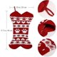 thumbnail image 4 of Medias navideñas grandes Medias de punto rojas para perro con forma de hueso Medias personalizadas, 4 of 5