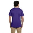 thumbnail image 2 of Fruit of the Loom Adult Unisex Short Sleeve Deep Purple Cotton T-Shirts, Multi Pack, S - 3 Pack, 2 of 3