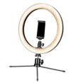 thumbnail image 2 of 10 " Luz de Relleno de con Trípode Retráctil para Video en Vivo, Educación en Video en Línea, Disparador Automático Negro 2 Sunnimix Selfie Ring Light con trípode, 2 of 8