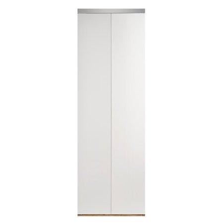 - Custom Door and Mirror Flush Manufactured Wood Primed Bi-Fold Door