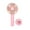 Pink, variant on kedshhgu Mini Handheld Fan Personal Portable Fan 3 Speed Adjustable Angle Removable Base USB Recharging Battery Operated Small Desk Cooling Face Fan for Home Camping