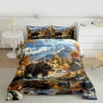 thumbnail image 3 of Homewish Wild Animal Bear Bedding Comforter Set,Rustic Mallard Duck Twin Comforter Sets,Country Farmhouse Lodge Bedding Set For Adults,Breathable Home Decor Reversible,2-Piece, 3 of 9