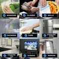 thumbnail image 4 of 10 Pack Fish Scale Microfiber Glass Cleaning Cloth & Nanoscale Cleaning Cloth for Plates, Glass, Stainless Steel, Car Window,Tableware,Cup（30*40CM）, 4 of 8