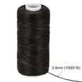 thumbnail image 3 of 55 Yards 150D/0.8mm Various Gray Waxed Leather Thread Set Flat Polyester Cords 4 Pack, 3 of 5