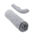 thumbnail image 1 of Funda de almohada para embarazo Momcozy, poliéster gris en forma de J, 1 of 7