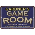 thumbnail image 1 of GARDNER'S Blue Game Room Sign Metal 8 x 12 High Gloss Metal 208120002151, 1 of 1