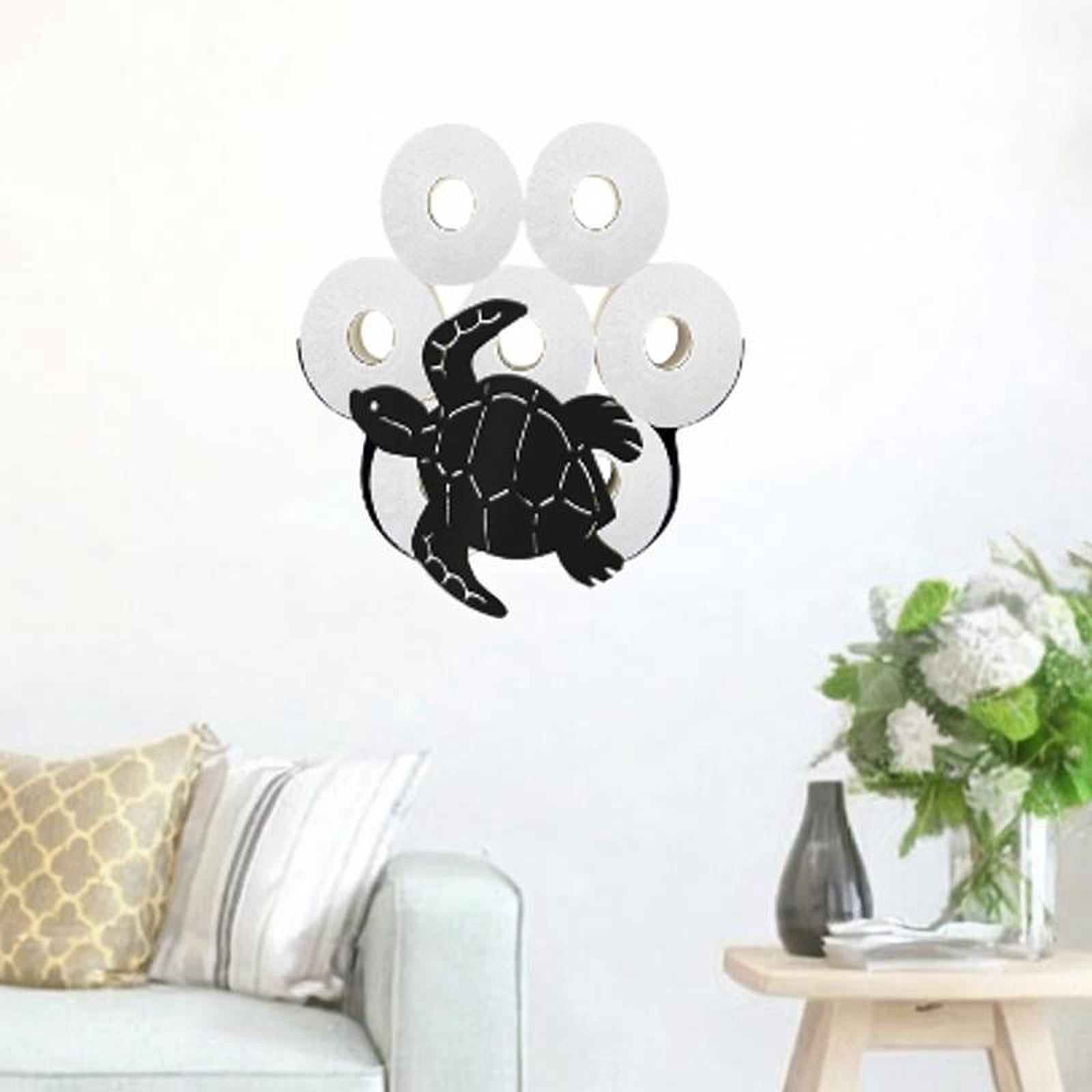 Fiocias Creative Toilet Paper Holder Animal Design Iron Wall Mount Tissue Organizer Rack