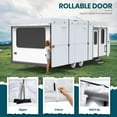 thumbnail image 3 of XGear 150D Upgraded Travel Trailer RV Cover with Adhesive Repair Patch, Ripstop Diamond Camper Cover Fits 20' - 22', 3 of 6