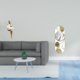 thumbnail image 2 of Escultura De Resina Estética De Chica Nube Con Diseño De Personaje De Arte Abstracto Y Espejo De Pared Decorativo Para Oficina, Sala De Estar Y Pasillo., 2 of 8