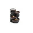 Jeco LED Light Outdoor Polyresin Water Fountain for Patio Garden and