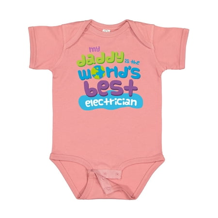 

Inktastic World’s Best Electrician Daddy Gift Baby Boy or Baby Girl Bodysuit
