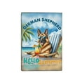 thumbnail image 2 of German Shepherd Hello Summer Beach Theme with Sunglasses and Tropical Cocktail Travel Passport Wallet Alsatian Dog Lover Gifts PU Leather Passport Holder Cover - 00009, 2 of 5