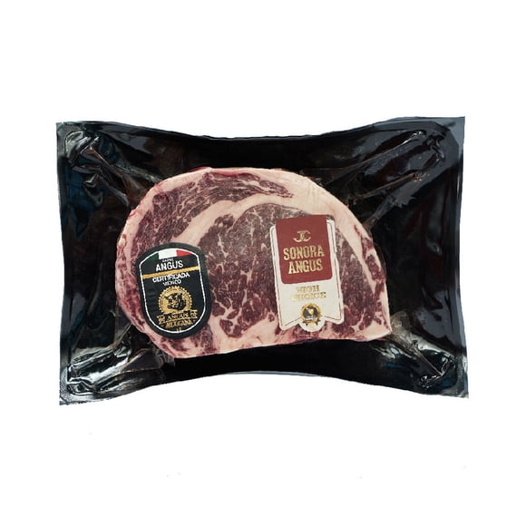 Rib eye Sonora Angus congelado peso aprox por charola 700 g