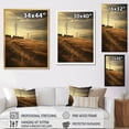 thumbnail image 4 of Designart "Sunset Power Lines in Minimalist Scene" Power Lines Floater Framed Wall Art Living Room, 4 of 5