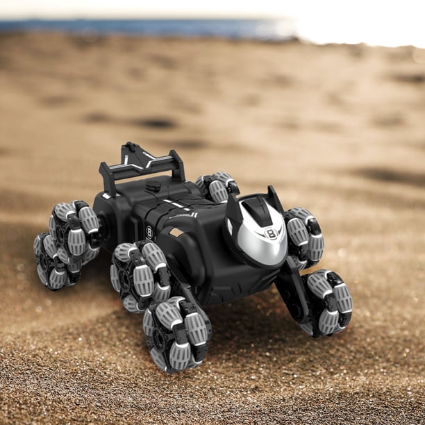 Puntoco El nuevo perro robot musical bidireccional con rotación de 360 grados es un perro robot que se transforma en derrape, con tracción en las cuatro ruedas y ocho ruedas motrices