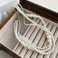 thumbnail image 5 of XISAOK Elegant Imitation Pearls Neck Chain Wedding Party Jewelry Gift for Women Lady, 5 of 14