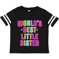 thumbnail image 3 of Inktastic Worlds Best Little Sister Girls Toddler T-Shirt, 3 of 5