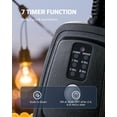 thumbnail image 4 of DEWENWILS Outdoor Light Sensor Timer with Remote, Waterproof, Plug in Timer Switch, 100FT Range Remote Control with 2 Grounded Outlets for Outdoor String Lights, 4 of 8