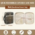 thumbnail image 7 of ZUXONGSY Vintage Cross Print Bible Cover Case for Women Lightweight Bible Bag Stylish Christian Gift with Pen Holder Scripture Bag for Daily Commuter, 7 of 7