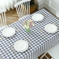thumbnail image 5 of Rectangle Vinyl PVC Tablecloth, 100% Waterproof Buffalo Plaid Plastic Table Cloth, Oil Proof Heavy Duty Wipeable Table Covers for Dining/Camping/Picnic/Outdoor - 54 x 78, Light Blue, 5 of 6