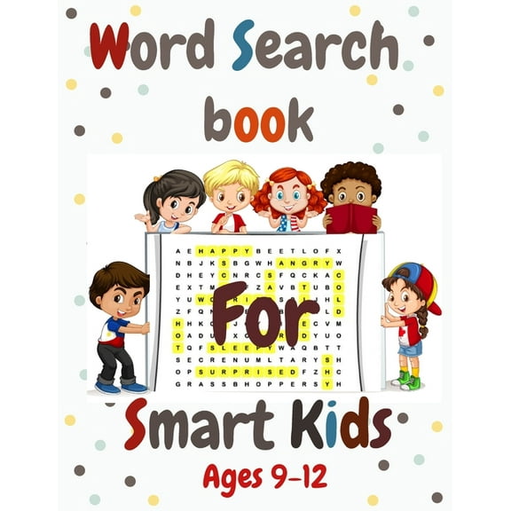 Word Search Book for Smart Kids 9-12: School Zone - Easy Word Find Puzzles Workbook for Kids (8.5x11) with Fun Themes, Activity Pad, Search & Find, Word Puzzles, and More, (Paperback)