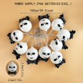 thumbnail image 1 of 1pc Halloween LED Ghost String Lights, Skull Face String Lights, Festive Party Décor, Plastic, 1 of 5