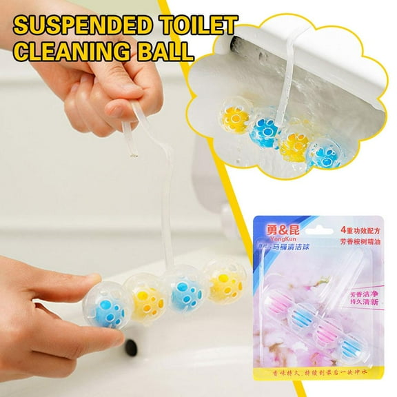 BETTERLIFE Toilet Hanging Cleaning Ball Removes Urine Scale Deodorant Decontaminationღ Q5B7