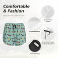 thumbnail image 6 of Lsque winter ski Dachshund Printed Women's Running Shorts with Liner Pockets,Elastic Quick Dry Workout Athletic Gym Yoga Shorts,Womens High Waist Shorts-Medium, 6 of 9
