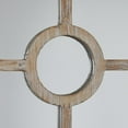 thumbnail image 6 of DecMode 23" x 72" Brown Arched Window Pane Wall Mirror, 6 of 14
