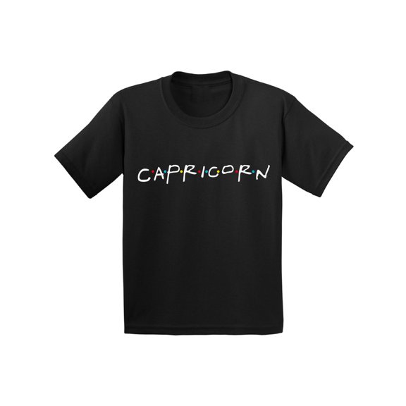 Capricorn Shirt for Kids - Boys Girls Zodiac Horoscope - Birthday Gifts for Son Daughter