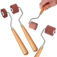 thumbnail image 1 of 3pcs Rubber Rollers Paint Brush Printmaking Brayer Rollers Stamping Gluing Tools (1cm, 2cm, 3cm), 1 of 2