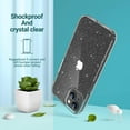 thumbnail image 6 of ULAK Glitter Case for iPhone 14 Plus, Clear Slim Shockproof Bumper Phone Case for Apple iPhone 14 Plus 2022 for Women Girls, Crystal Sparkle, 6 of 10