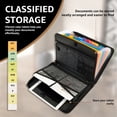 thumbnail image 5 of Fireproof Document Organizer, 13 Pocket Expanding File Folder, Accordion File Organizer with Waterproof Zipper for A4 Letter Size Important Papers, 5 of 10