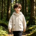 thumbnail image 2 of Toddler Boys Windbreaker Outerwear Baby Lightweight Hooded Zip Raincoats Casual Coat Cute Fashion Coats Windbreaker Jackets, 2 of 6