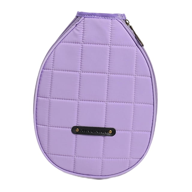 ZheElen Paddle Cover Bag Removable Strap Zipper Racket Protector inside It is for Training Sports for Purple