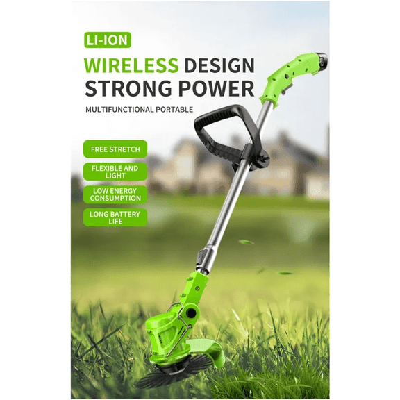 Paddsun Electric Weed Eater Lawn Edger Cordless Grass String Trimmer Cutter Tool