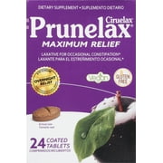 Prunelax Ciruelax Maximum Felief Natural Laxative for Occasional Constipation, Tablets 24 ea