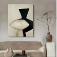 thumbnail image 4 of Hand-painted Oil Painting Wabi-sabi Style Abstract Living Room Entrance Vintage Flowers Wall Art Textured Hanging Paintings, 4 of 9