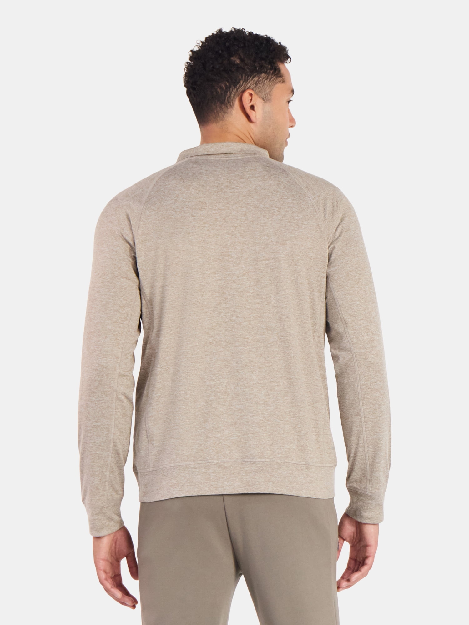 Athletic Works Men's and Big Men's ButterCore Soft Quarter-Zip Pullover Shirt, Sizes S-3XL